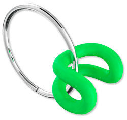 Oh! ring bent around a jump ring