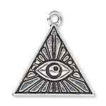 Eye of Providence triangle charm