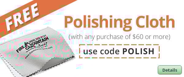 Free Polishing Cloth with any purchase of $60 or more. Use the code POLISH at checkout to claim offer. Click for more Details.