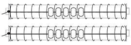 Diagram of matching warp bar