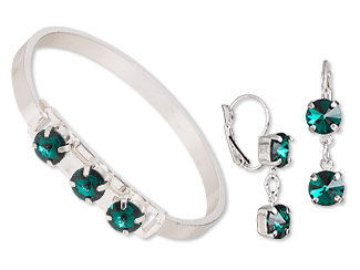 Bangle Bracelet and Earring Set