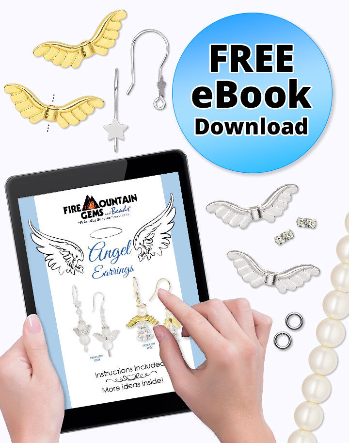 An image of an ebook cover for angel earrings