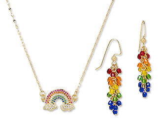Single-Strand Necklace and Earring Set