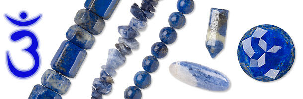 Assorted Blue gemstones
