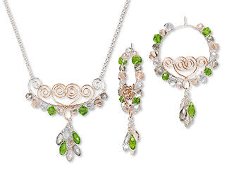 Single-Strand Necklace and Earring Set