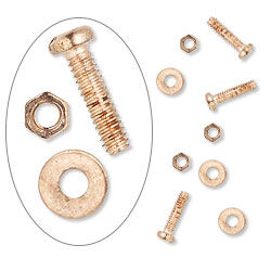 Copper-plated brass micro hardware