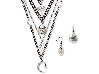 Four-Piece Necklace and Earring Set