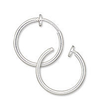 Spring closure hoop earring