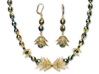 Single-Strand Necklace and Earring Set