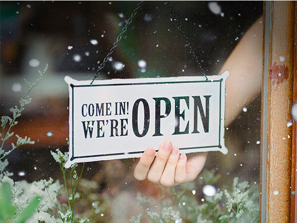 Come in! We're open.