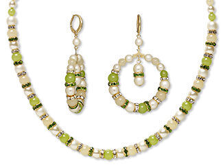 Single-Strand Necklace and Earring Set