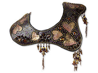 Bib-Style Necklace and Cuff Bracelet Set