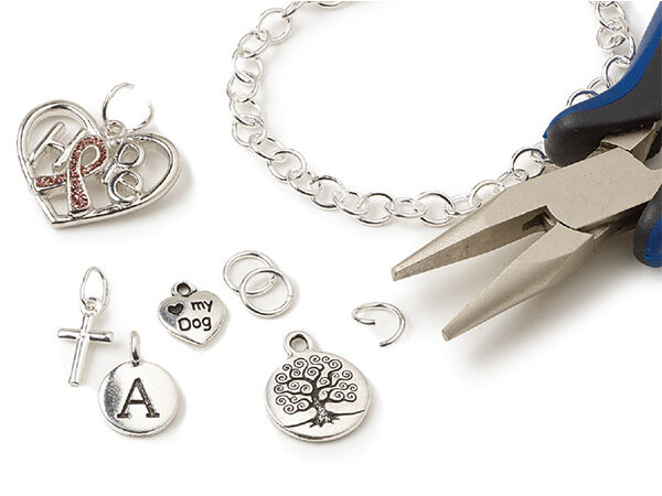 Silver charms and chain