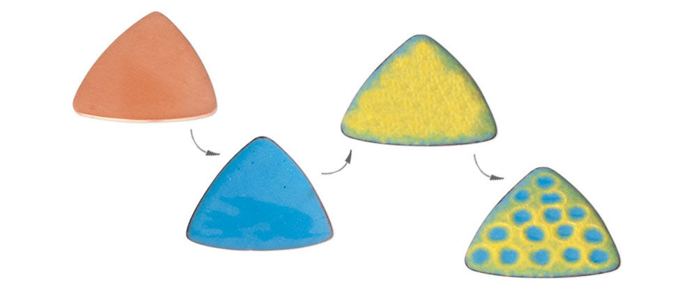 Enameled metal