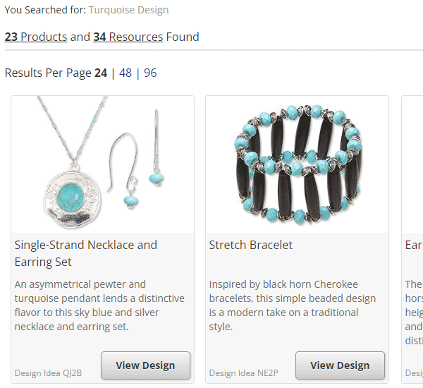 Step 3 screenshot: View your results and click the button for the resource you want to view.