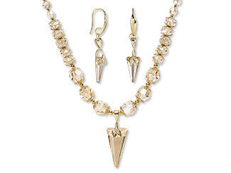 Single-Strand Necklace and Earring Set
