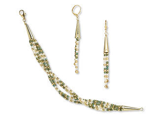 Multi-Strand Bracelet and Earring Set