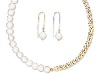 Single-Strand Necklace and Earring Set