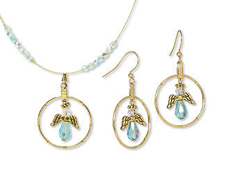Single-Strand Necklace and Earring Set