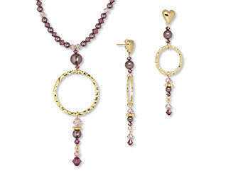 Single-Strand Necklace and Earring Set