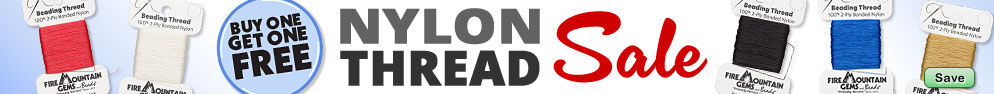 Save on our Buy One, Get One FREE Nylon Thread Sale.