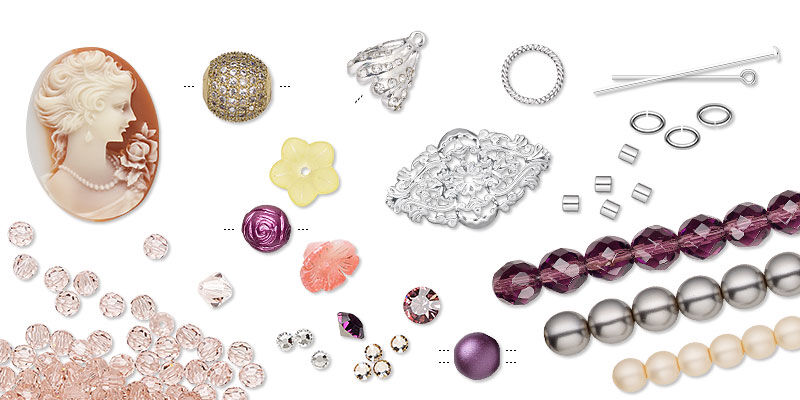 Assorted beads and findings