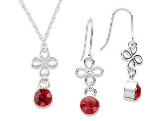Single-Strand Necklace and Earring Set