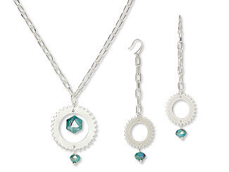 Single-Strand Necklace and Earring Set