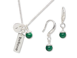 Single-Strand Necklace and Earring Set