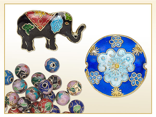 Enameled beads