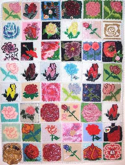 Beaded quilt