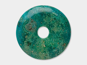 An image of a turquoise donut component