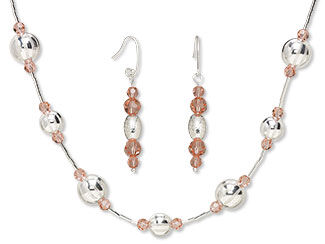 Single-Strand Necklace and Earring Set