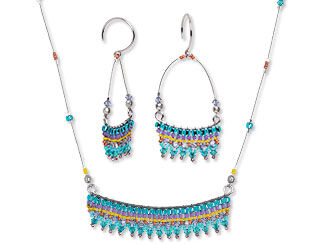 Single-Strand Necklace and Earring Set