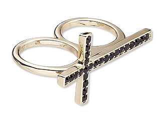 Two-finger cross ring