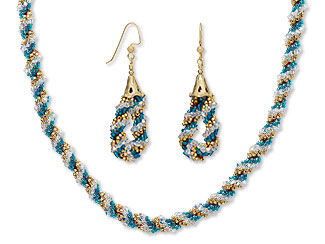 Single-Strand Necklace and Earring Set
