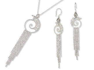 Single-Strand Necklace and Earrings Set