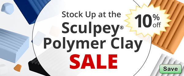 Save on our Sculpey Polymer Clay Sale with discounts up to 10% off.