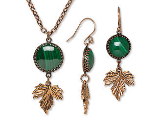 Single-Strand Necklace and Earring Set