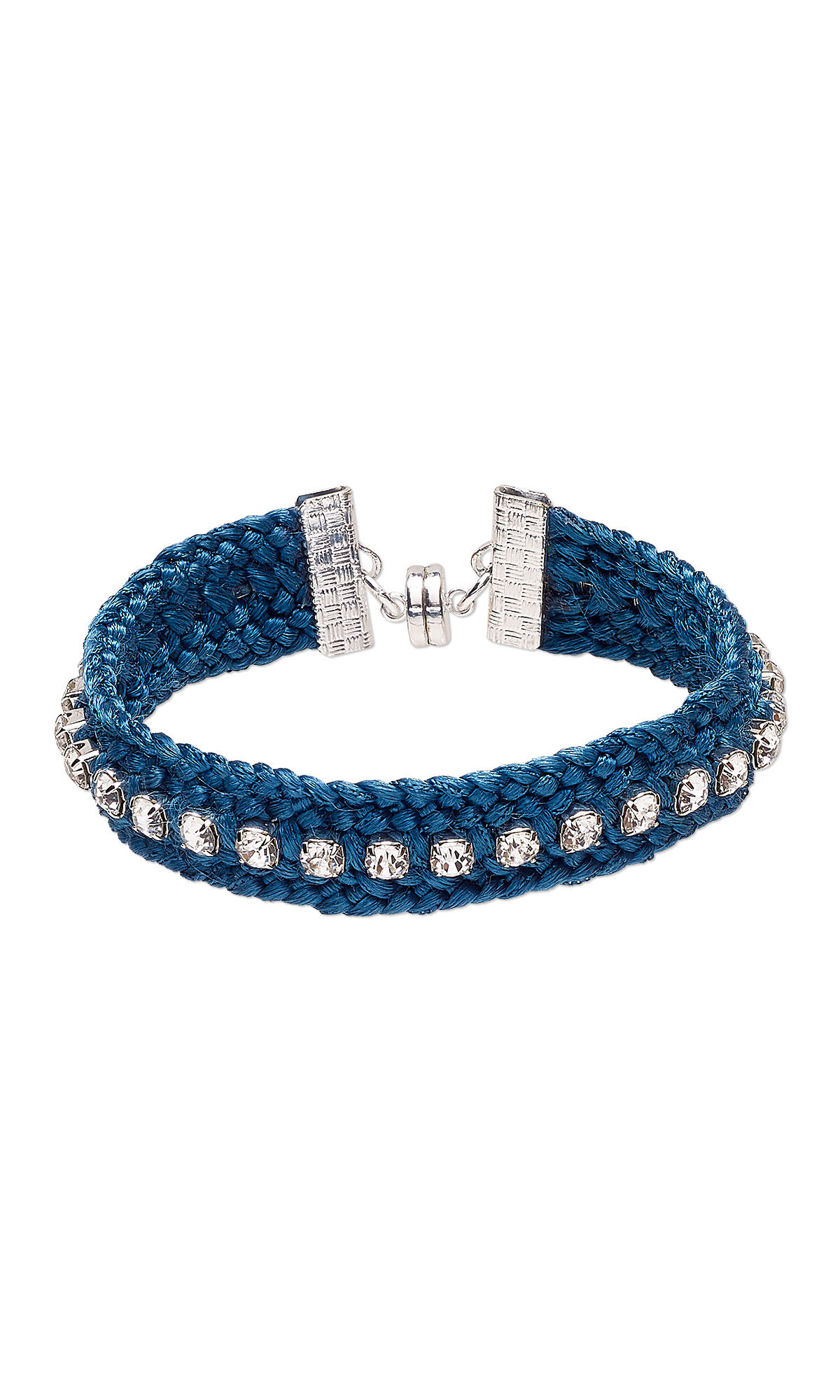 Design Idea R C 3 F Blue Kumihimo 12-Strand Braid with Cupchain