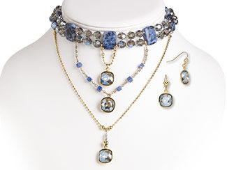Multi-Strand Necklace and Earring Set