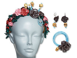 Headband, Bracelet and Earring Set