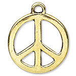 Peace symbol charm
