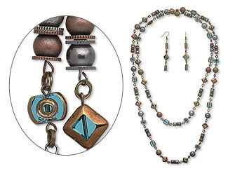 Single-Strand Necklace and Earring Set
