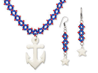 Single-Strand Necklace and Earring Set