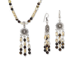 Single-Strand Necklace and Earring Set