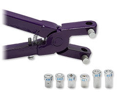 Eyelet and rivet pliers