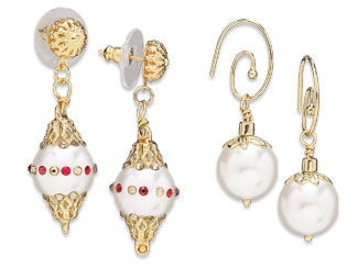 Four Pairs of Ornament-Style Earrings