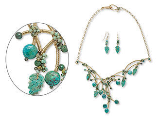 Single-Strand Necklace and Earring Set