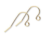 Gold-plated stainless steel ear wires